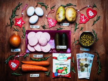Ingredients for Russian traditional New year salad - Free image #305399